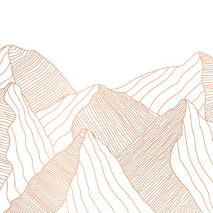 JEAN - Papier peint panoramique montagnes minimaliste stries