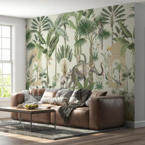 NOAH - Papier peint panoramique jungle indienne salon