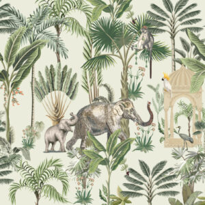 NOAH - Papier peint panoramique jungle indienne