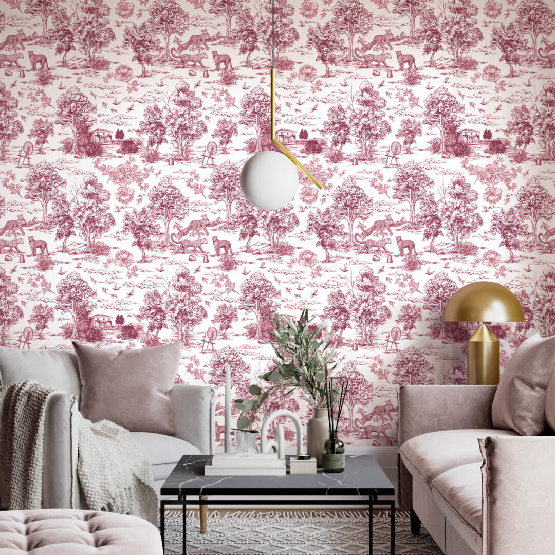 VICTOR - Papier peint jungle monochrome