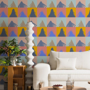 GABRIELLE - Papier peint motif montagne pop
