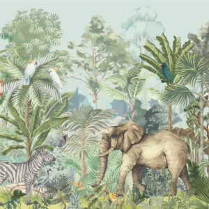 GEORGES - Papier peint panoramique jungle tropicale