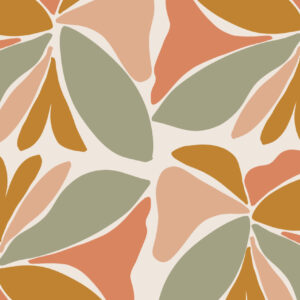 ROMY - Papier peint panoramique grosses fleurs modernes