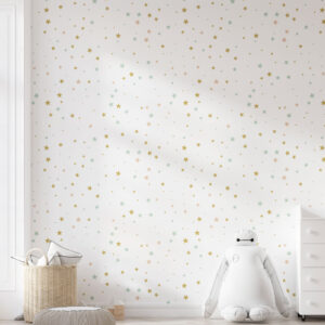STELLA - Papier peint motif étoiles pastel