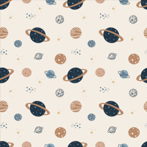 TIMEO - Papier peint motif astronomie planetes