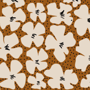 AMANDE - Papier peint grosses fleurs