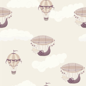 AUGUSTE - Papier peint montgolfière