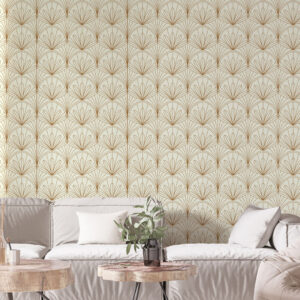 CLARA - Papier peint rétro chic salon