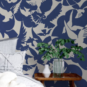 COLOMBE - Papier peint panoramique oiseaux chambre