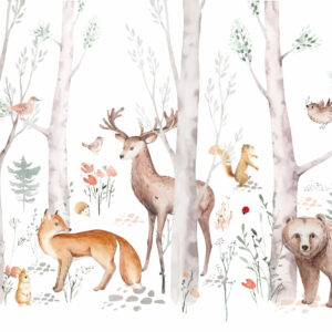 EDEN - Papier peint foret animaux