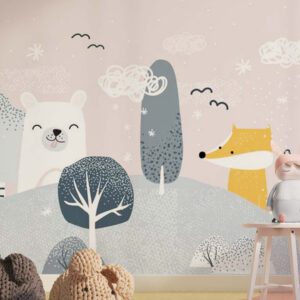 EMILIE - Papier peint panoramique enfant salle de jeux