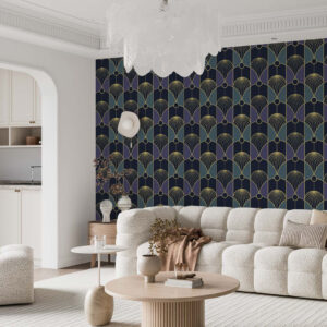 HENRI - Papier peint art déco luxe salon