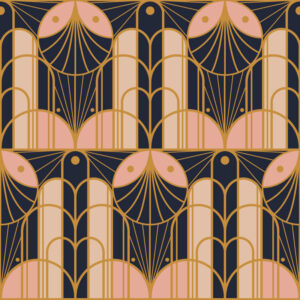 IRIS - Papier peint retro chic