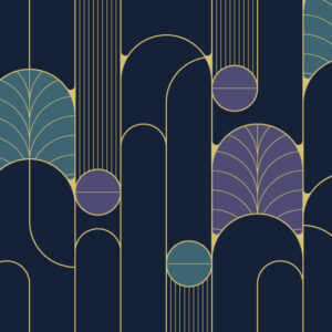 JAMES - Papier peint retro panoramique