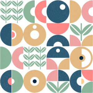 LOUIS - Papier peint géométrique scandinave