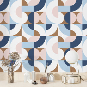 MANON - Papier peint graphique vintage entrée