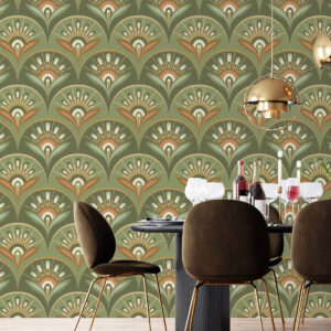 RENAUD - Papier peint retro salle a manger