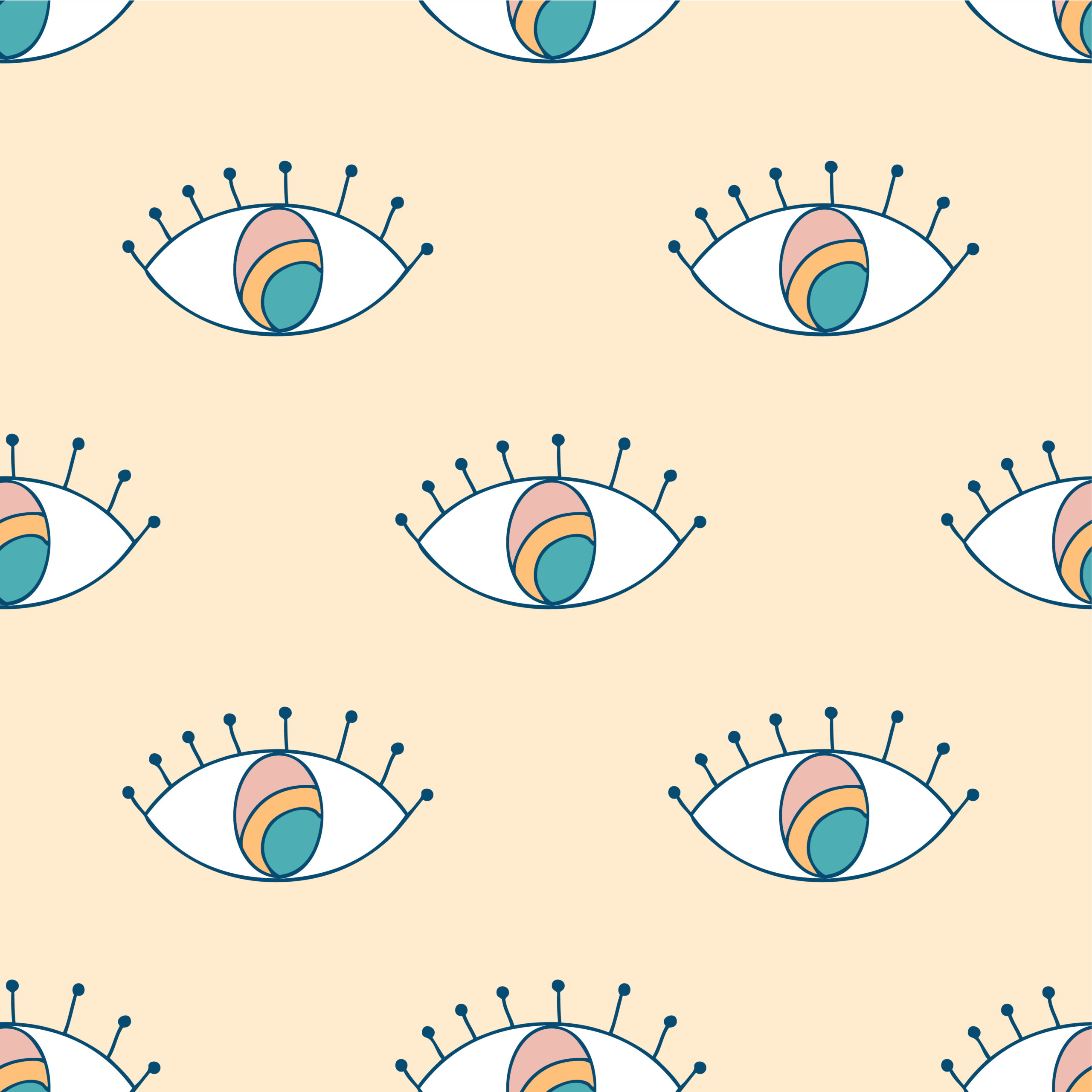 ROMANE - Papier peint oeil