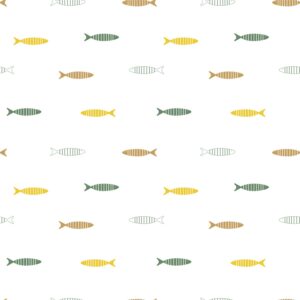 YANN - Papier peint poisson enfant chambre