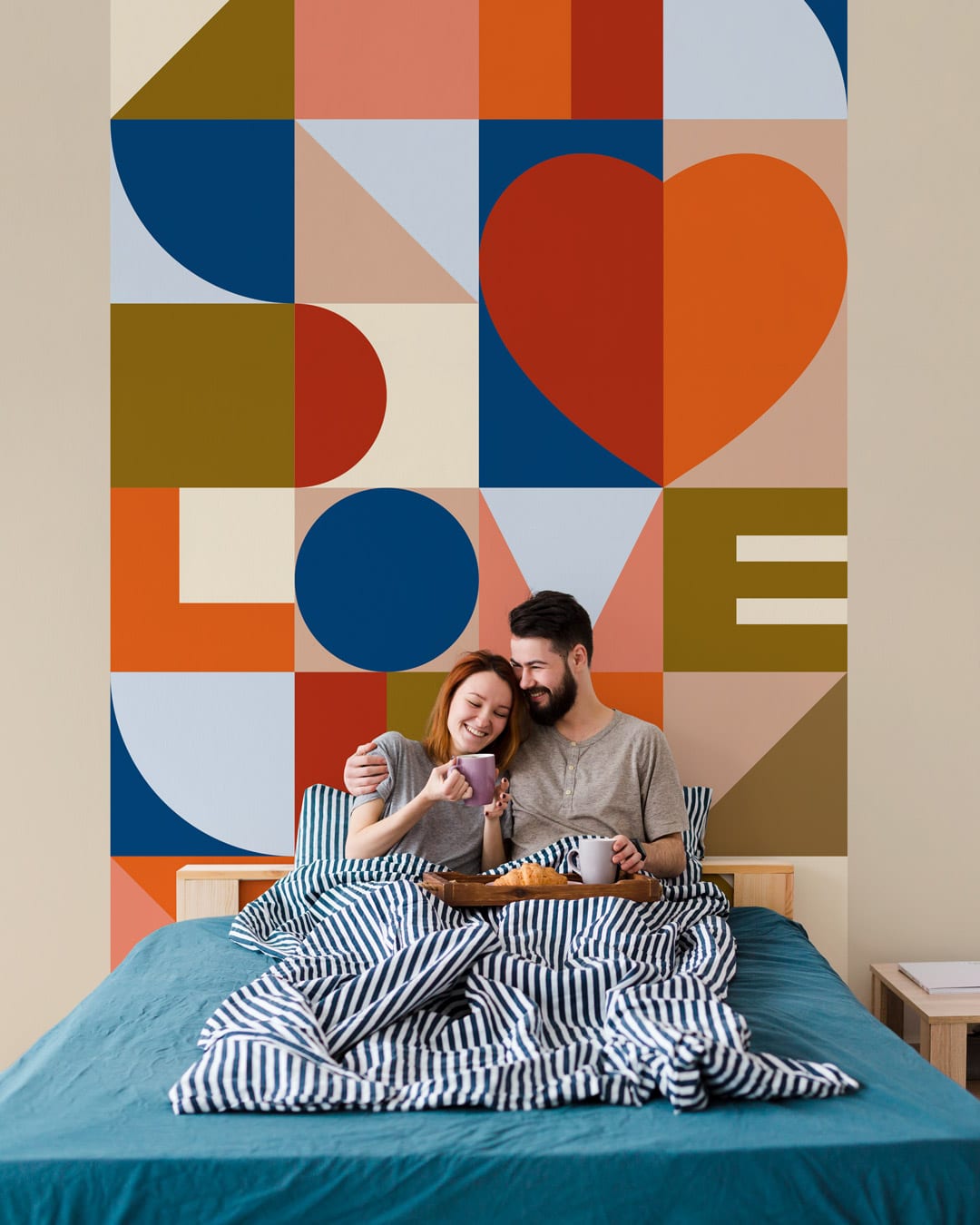 AIME - Tête de lit love chambre couple