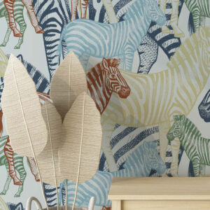 ARNAUD - Papier peint zèbre entrée