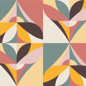 AUGUSTIN - Papier peint vintage abeille graphique