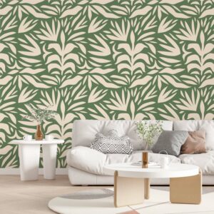 CHARLOTTE - Papier peint feuille salon