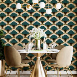 EDMOND - Papier peint art déco salle a manger