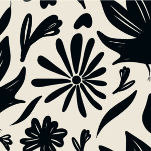 ELIOTT - Papier peint champetre noir et blanc