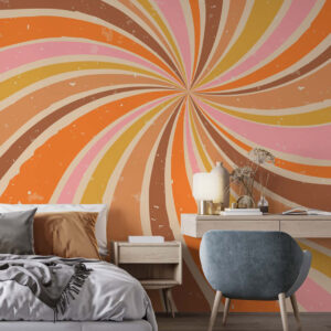 EMMA - Papier peint panoramique groovy chambre