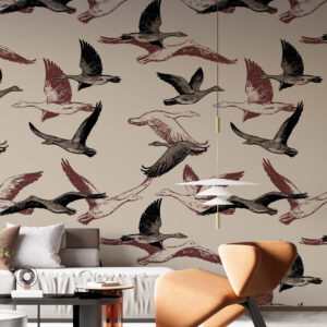 ESTELLE - Papier peint oie sauvage living