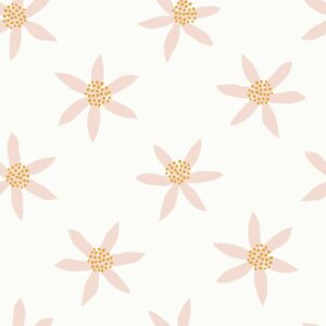 FLORA - Papier peint fleur rose