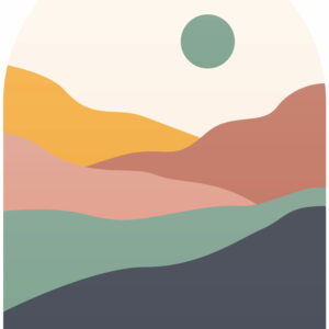 HANAE - Tête de lit coucher de soleil