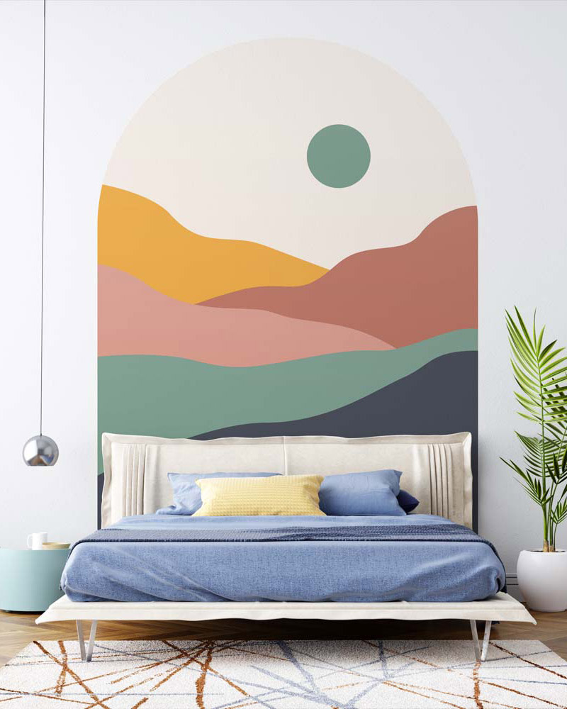 HANAE - Tête de lit coucher de soleil