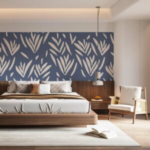 ISABELLE - Papier peint lavande abstrait chambre