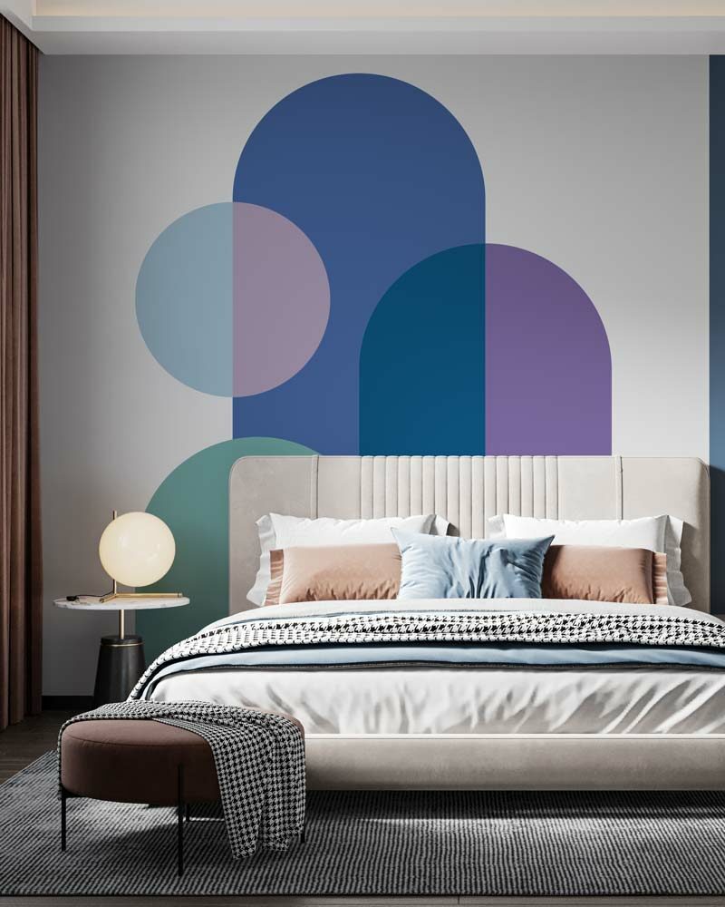 KELLY - Tête de lit forme géométrique suite parentale