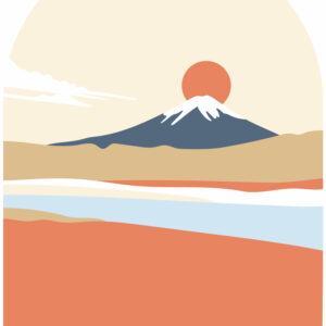 SAKURA - Tête de lit mont fuji