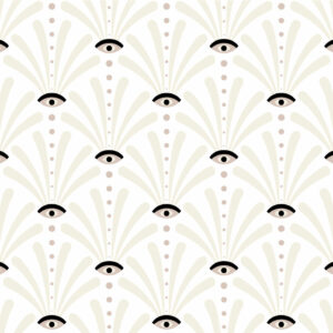SIMONE - Papier peint art déco oeil
