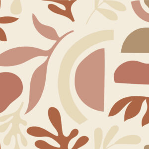 SOPHIE - Papier peint terracotta graphique