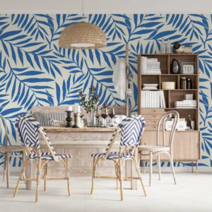 VALENTIN - Tapisserie feuille salle à manger