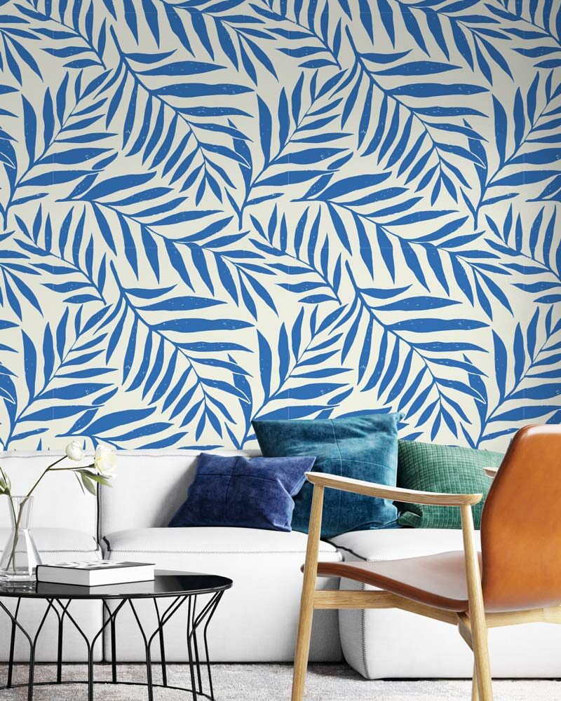 VALENTIN - Tapisserie feuille salon