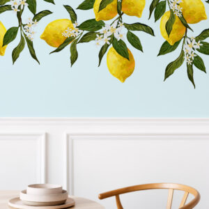 ALPHONSE - Papier peint panoramique citrons cuisine