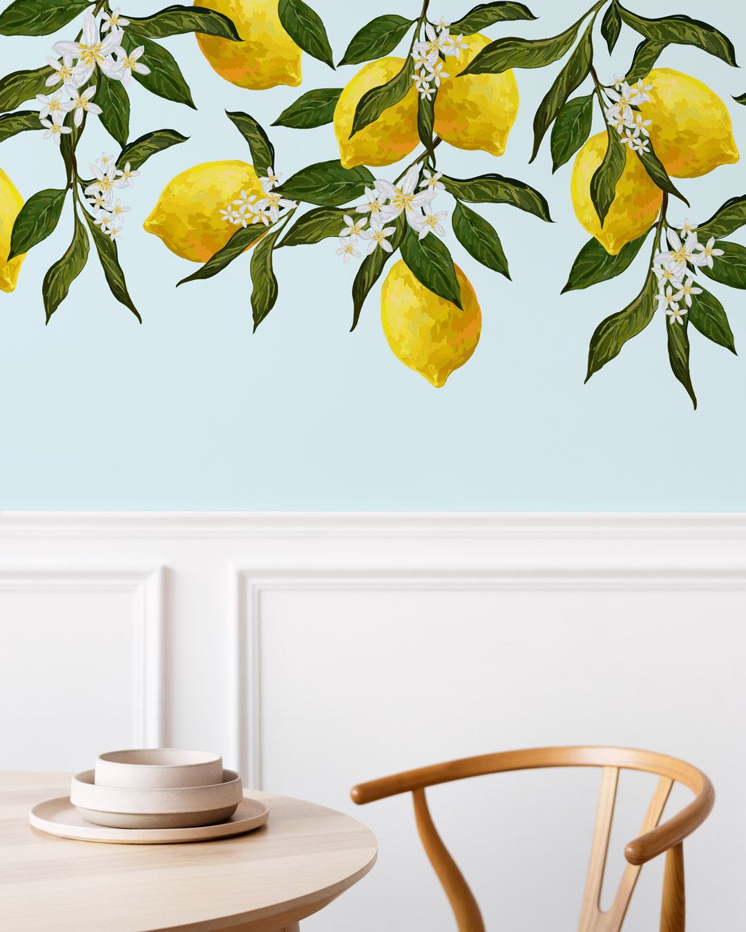 ALPHONSE - Papier peint panoramique citrons cuisine