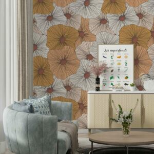 AYUMI - Papier - peint ombrelle japonaise salon