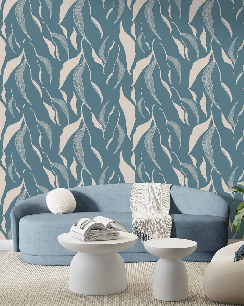 CELIAN - Tapisserie feuillage salon