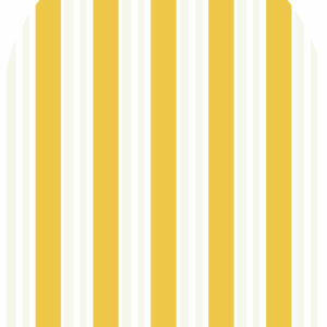 CHARLIE - Tête de lit rayée jaune et beige