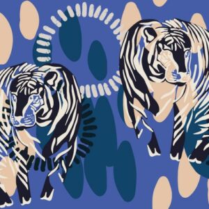 IZIA - Papier peint panoramique tigre