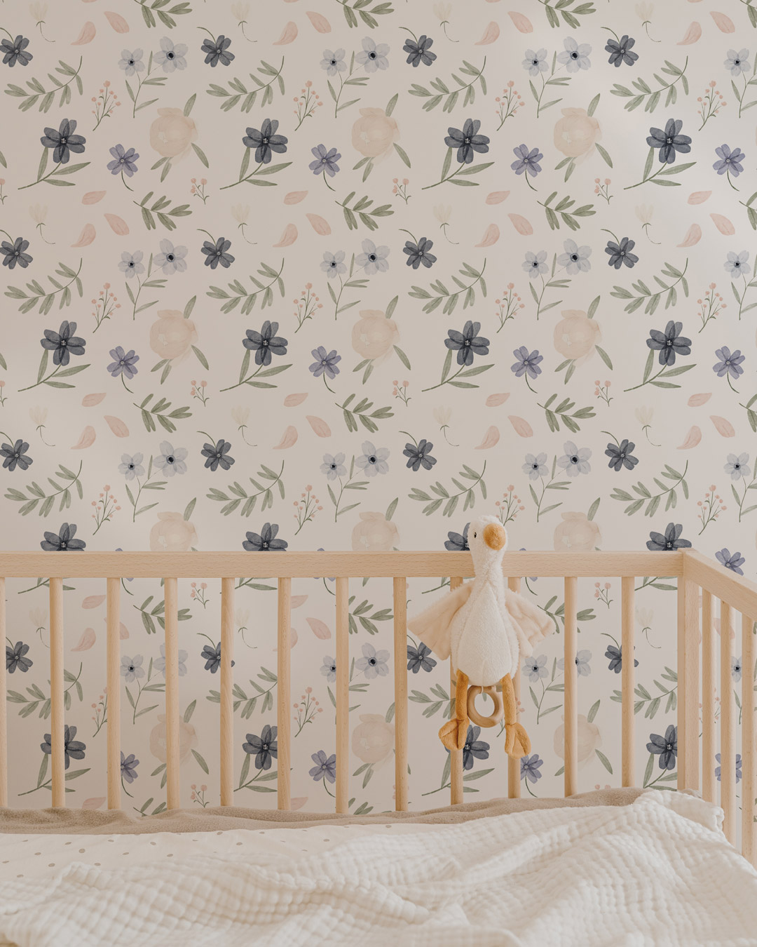 JULIE - Papier peint fleuri chambre bébé