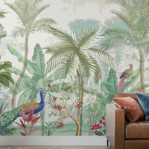 LIAM - Tapisserie-jungle salon