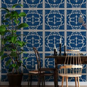 MIGUEL - Papier peint azulejos salle à manger